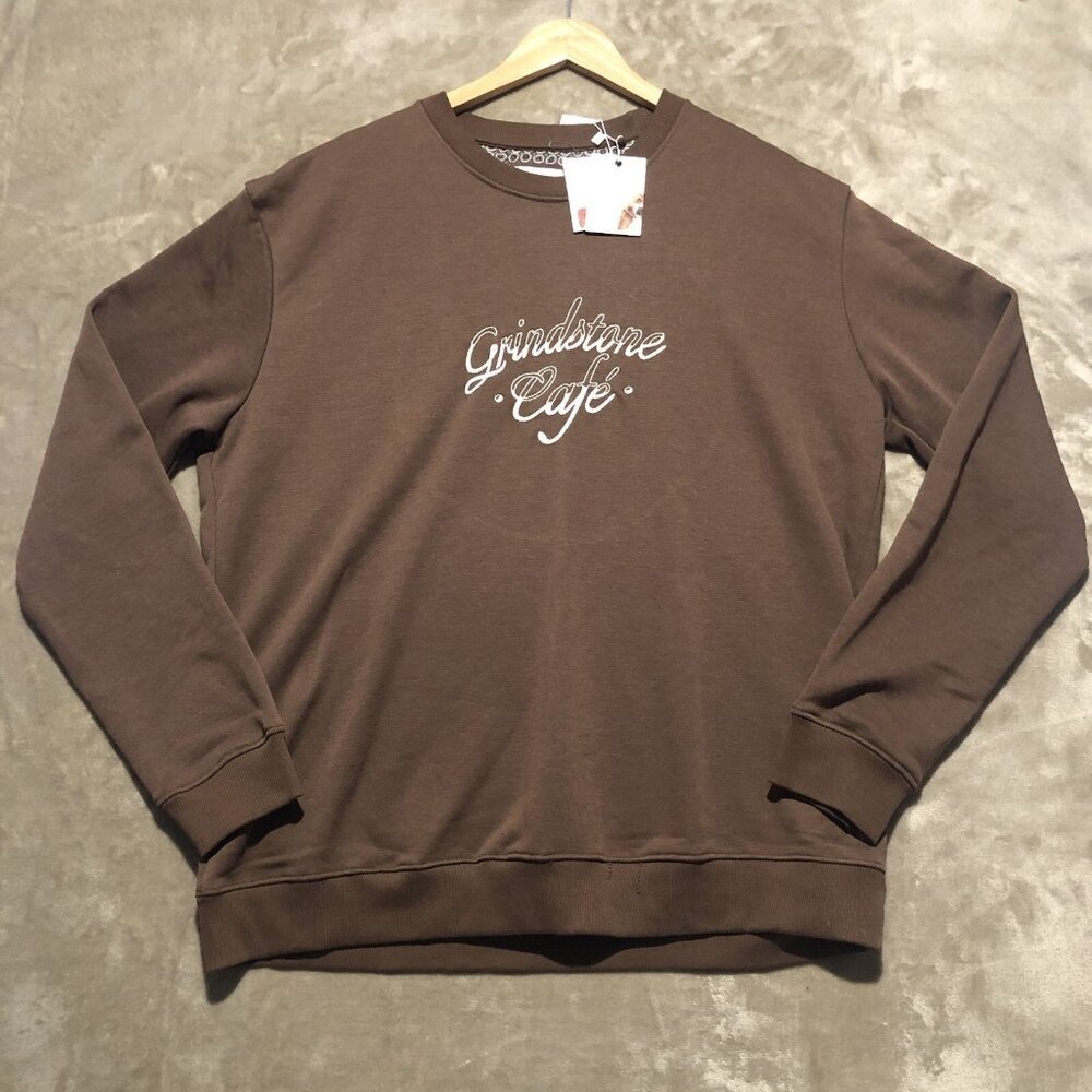Denim & Flower Men’s Sweatshirt Botanical Whispers Grindstone Café Sz XL (0194)